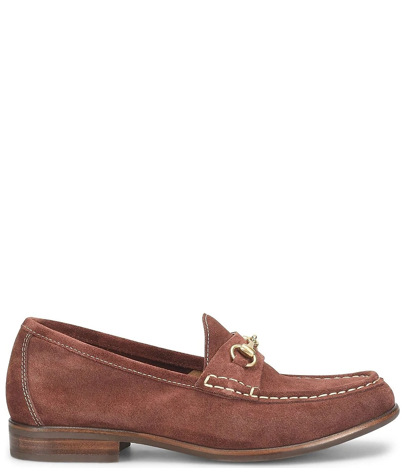 Sofft Jennifer Suede Bit Buckle Loafers