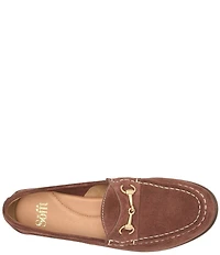 Sofft Jennifer Suede Bit Buckle Loafers