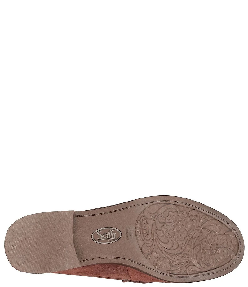 Sofft Jennifer Suede Bit Buckle Loafers