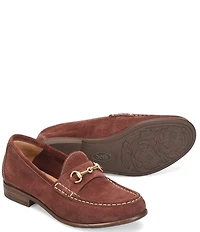 Sofft Jennifer Suede Bit Buckle Loafers