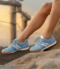 Sofft Kameron Suede and Nylon Retro Jogger Sneakers