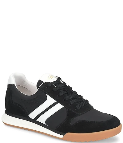 Sofft Kameron Suede and Nylon Retro Jogger Sneakers