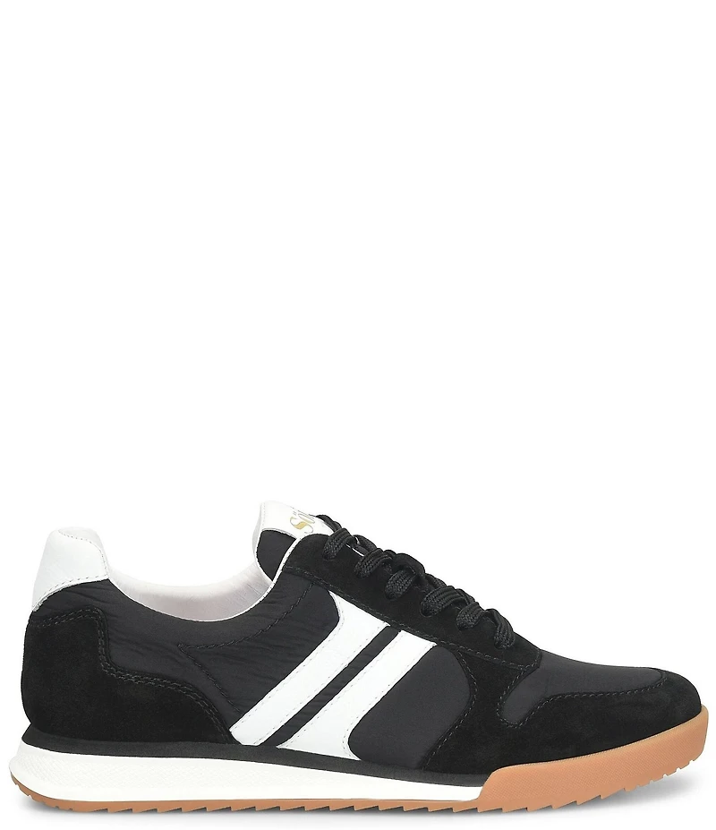 Sofft Kameron Suede and Nylon Retro Jogger Sneakers