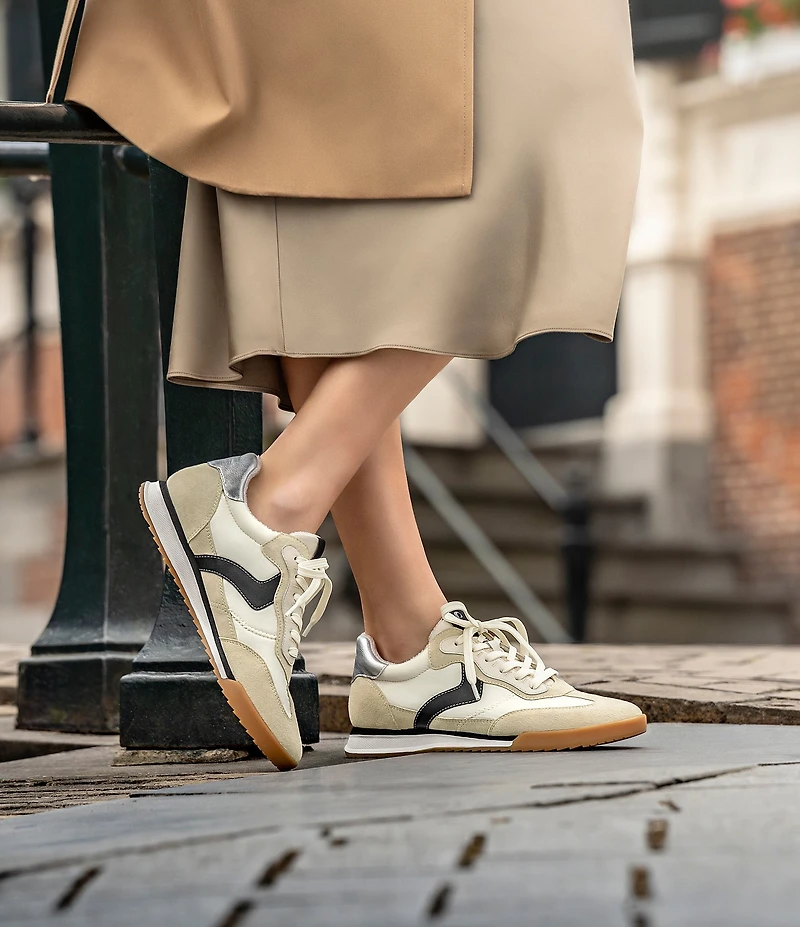 Sofft Kat Suede and Nylon Retro Sneakers