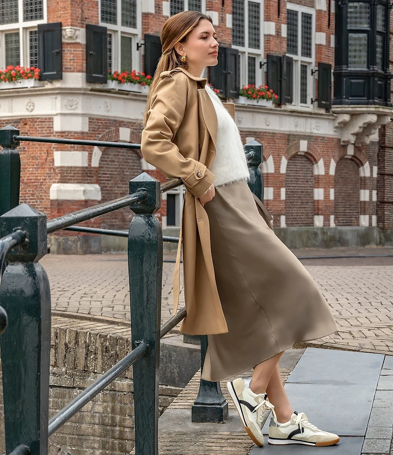 Sofft Kat Suede and Nylon Retro Sneakers