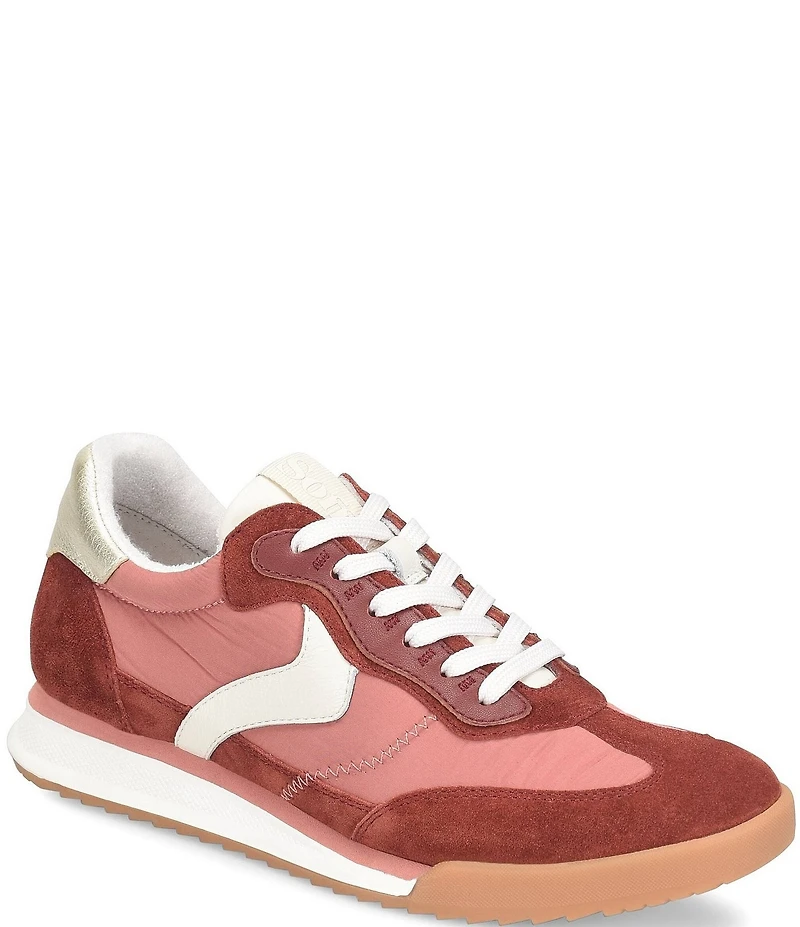 Sofft Kat Suede and Nylon Retro Sneakers