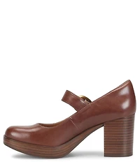 Sofft Kathleen Leather Mary Jane Platform Pumps
