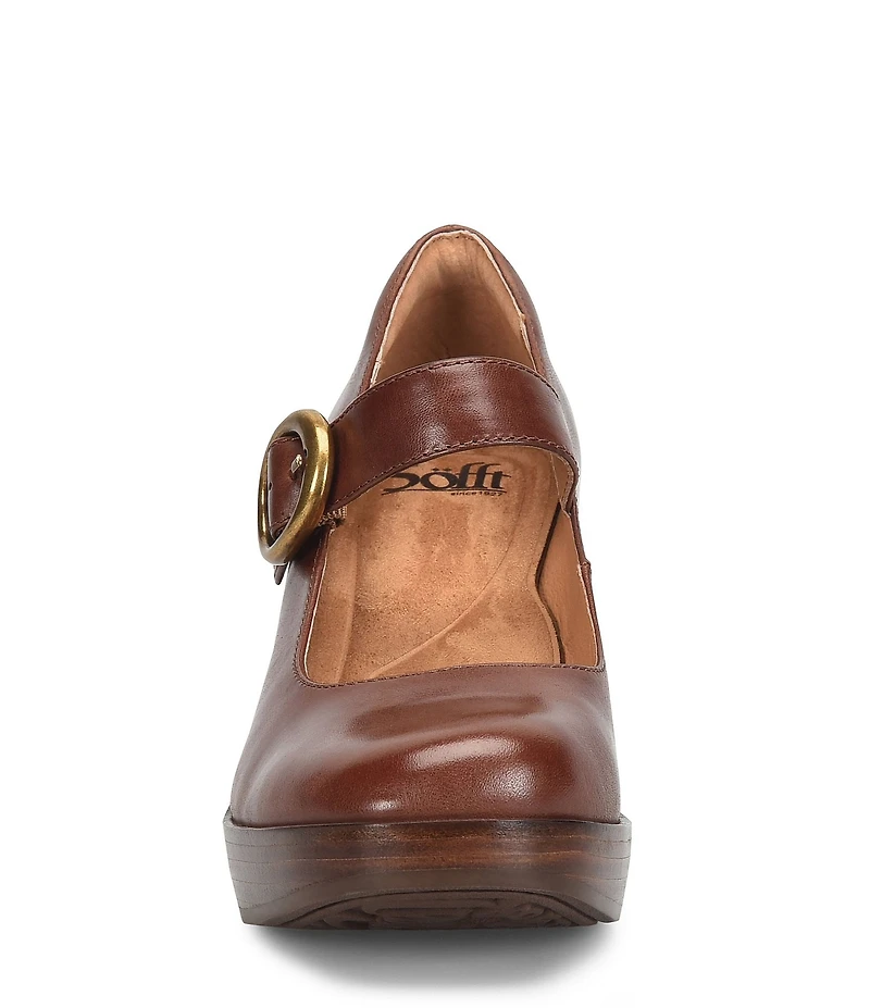 Sofft Kathleen Leather Mary Jane Platform Pumps