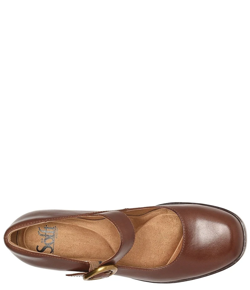 Sofft Kathleen Leather Mary Jane Platform Pumps