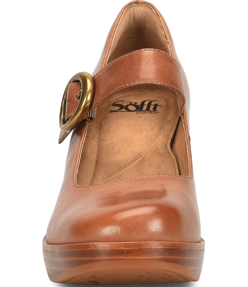 Sofft Kathleen Leather Mary Jane Platform Pumps