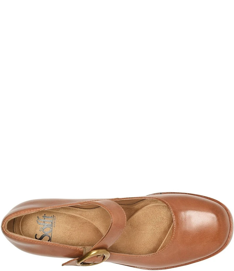 Sofft Kathleen Leather Mary Jane Platform Pumps