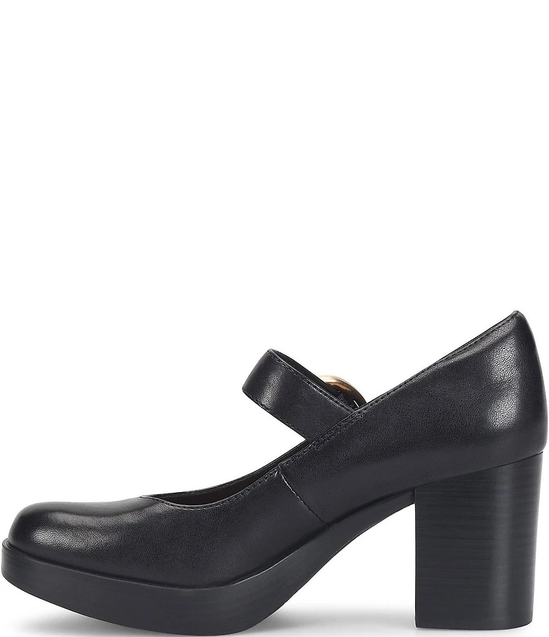Sofft Kathleen Leather Mary Jane Platform Pumps