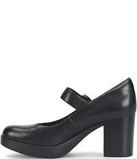 Sofft Kathleen Leather Mary Jane Platform Pumps