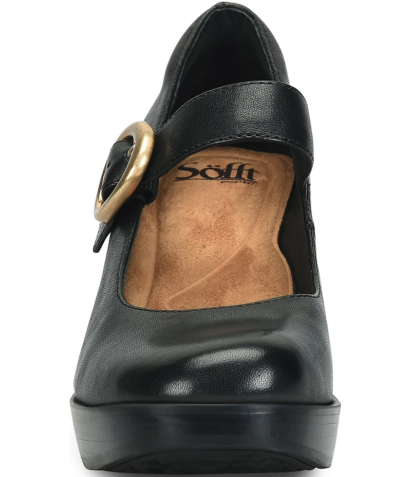 Sofft Kathleen Leather Mary Jane Platform Pumps