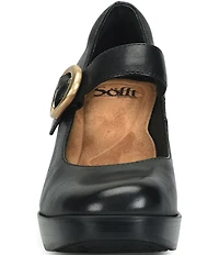 Sofft Kathleen Leather Mary Jane Platform Pumps