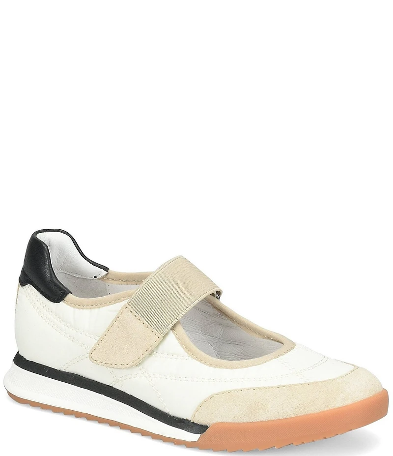 Sofft Kelly Suede and Nylon Retro Mary Jane Sneakers