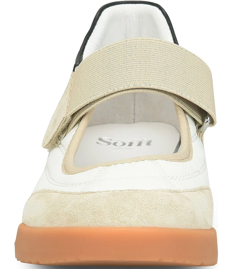 Sofft Kelly Suede and Nylon Retro Mary Jane Sneakers