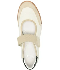 Sofft Kelly Suede and Nylon Retro Mary Jane Sneakers