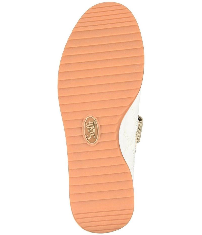 Sofft Kelly Suede and Nylon Retro Mary Jane Sneakers