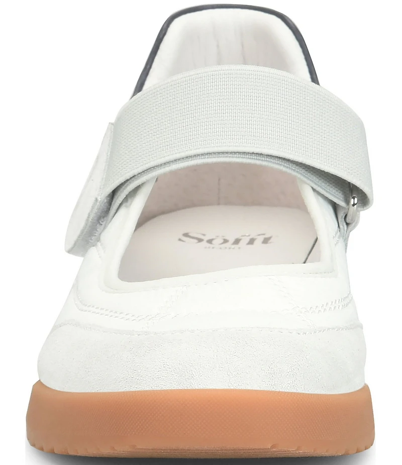 Sofft Kelly Suede and Nylon Retro Mary Jane Sneakers
