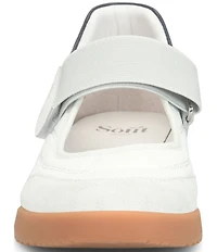 Sofft Kelly Suede and Nylon Retro Mary Jane Sneakers