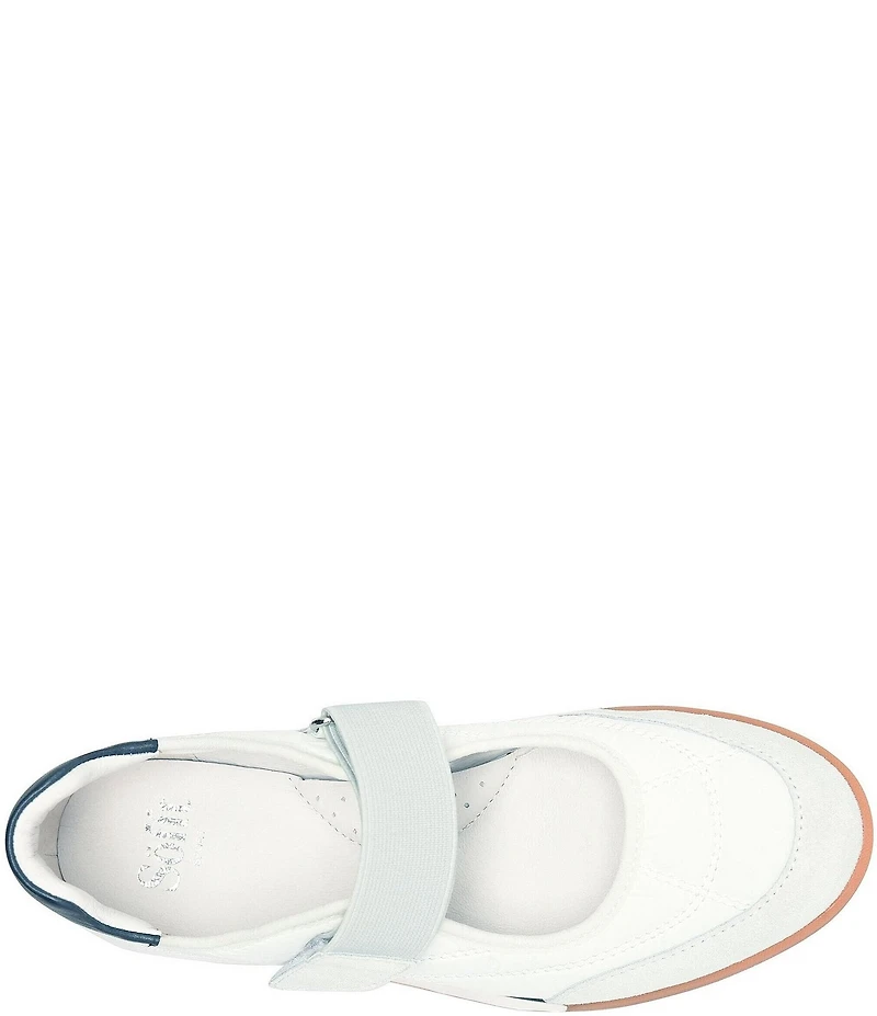 Sofft Kelly Suede and Nylon Retro Mary Jane Sneakers