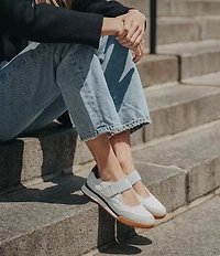 Sofft Kelly Suede and Nylon Retro Mary Jane Sneakers