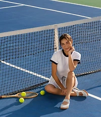 Sofft Kelly Suede and Nylon Retro Mary Jane Sneakers