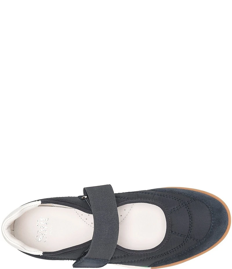 Sofft Kelly Suede and Nylon Retro Mary Jane Sneakers