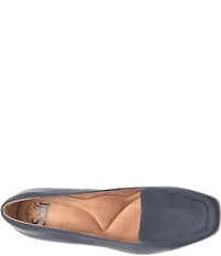Sofft Lavender Leather Moc Toe Loafer Pumps