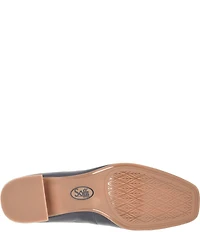 Sofft Lavender Leather Moc Toe Loafer Pumps