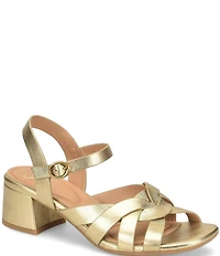 Sofft Lindsey Leather Block Heel Sandals