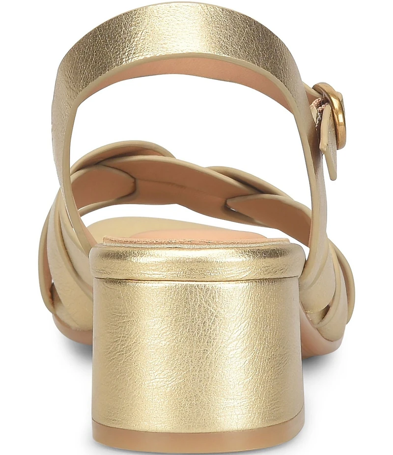 Sofft Lindsey Leather Block Heel Sandals