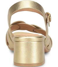 Sofft Lindsey Leather Block Heel Sandals