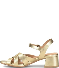 Sofft Lindsey Leather Block Heel Sandals