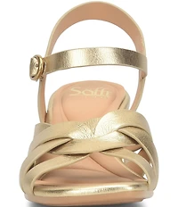 Sofft Lindsey Leather Block Heel Sandals