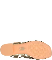 Sofft Lindsey Leather Block Heel Sandals