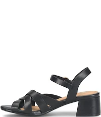 Sofft Lindsey Leather Block Heel Sandals