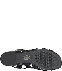 Sofft Lindsey Leather Block Heel Sandals