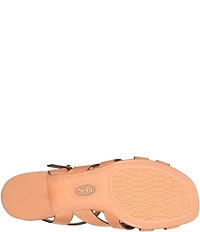 Sofft Lindsey Leather Block Heel Sandals