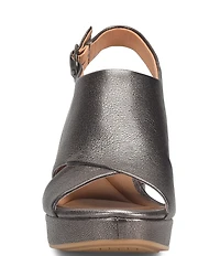 Sofft Liv Leather Block Platform Heels