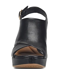 Sofft Liv Leather Block Platform Heels