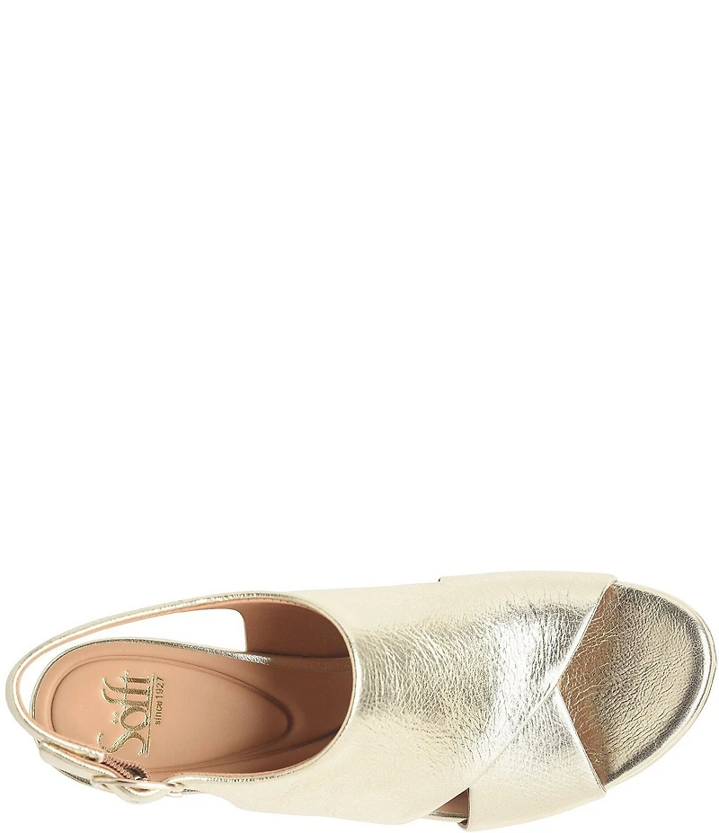 Sofft Liv Leather Block Platform Heels