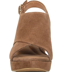 Sofft Liv Suede Block Platform Heels