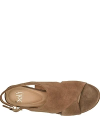 Sofft Liv Suede Block Platform Heels