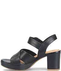 Sofft Lizzie Leather Platform Dress Sandals
