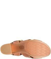 Sofft Lizzie Leather Platform Dress Sandals