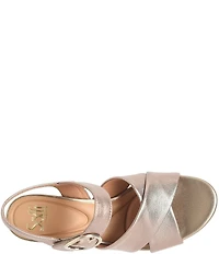Sofft Lizzie Leather Platform Dress Sandals