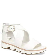 Sofft Mackenna Leather Ankle Strap Sandals