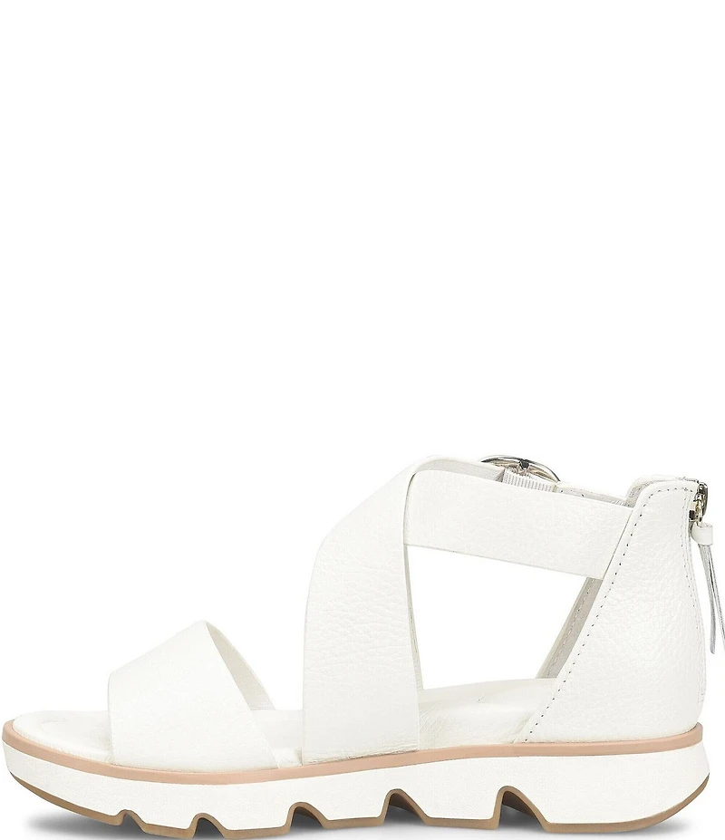 Sofft Mackenna Leather Ankle Strap Sandals